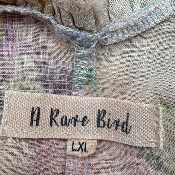 A Rare Bird L / XL Dress Floral Stripe Cottagecore Cowgirl Boho Country Western - Picture 7 of 12